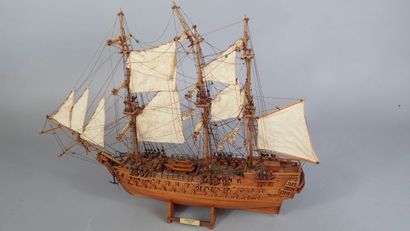 Maquette de bateau en bois du bateau le 
