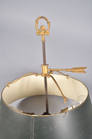 Lampe bouillotte en bronze ciselé et doré...
