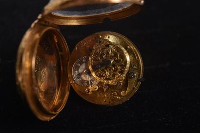 Montre de gousset en ors de couleurs, dont...