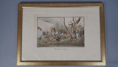 Ensemble de trois œuvres :
- V. Adam. 