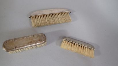Ensemble de trois brosses de toilette avec...