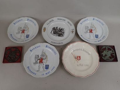 [REGIONALISME] Lot comprenant quatre assiettes...