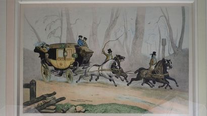 Ensemble de trois œuvres :
- V. Adam. 