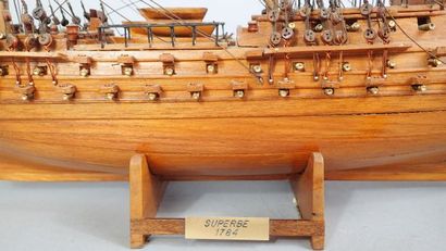 Maquette de bateau en bois du bateau le 