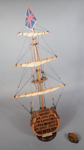 Maquette d'une tranche du bateau 