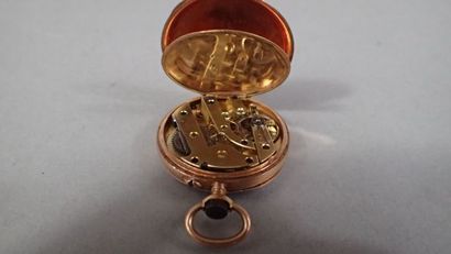 Montre à gousset en or 18k, cadran à chiffre...