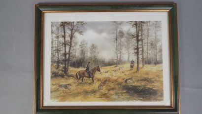 Ensemble de trois œuvres :
- V. Adam. 