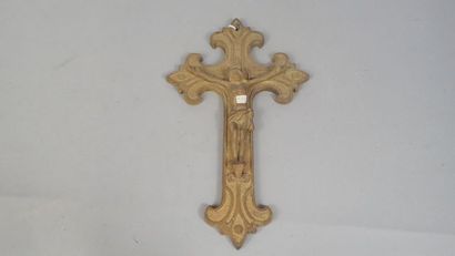 Crucifix en bronze (Dim 34 cm)