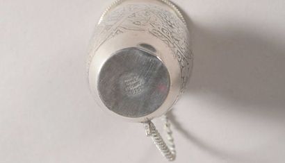 Nécessaire liturgique en argent 925ème, comprenant...