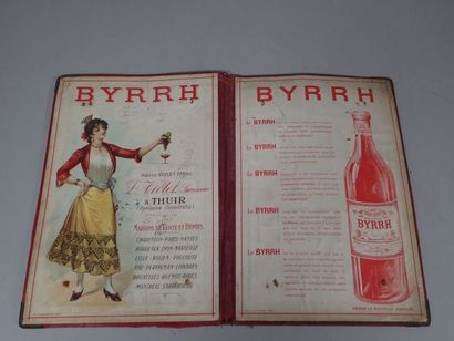 BYRRH. Ensemble de deux affichettes publicitaires...