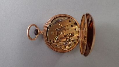Montre à gousset en or 18k, cadran à chiffre...