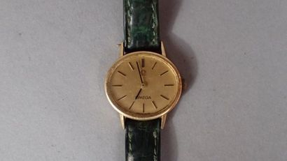 OMEGA, montre bracelet de dame. Cadran et...