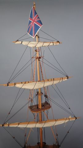 Maquette d'une tranche du bateau 
