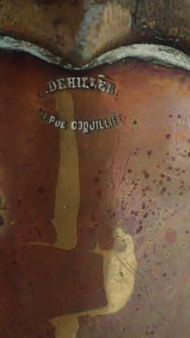 E. DEHILLERIN. Grande marmite en cuivre à...