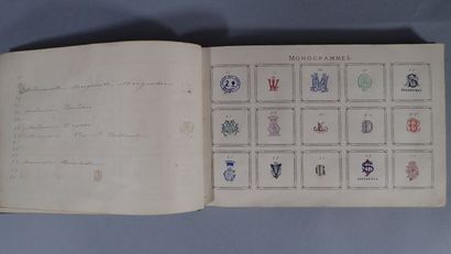 Album de Monogrammes, 1869, in-8 oblong,...