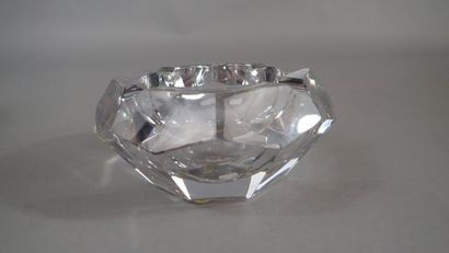 BACCARAT. Cendrier en cristal octogonal,...