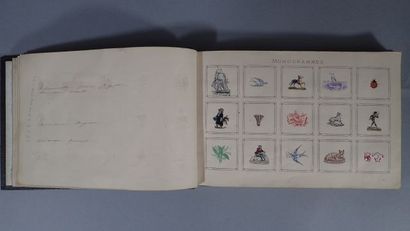 Album de Monogrammes, 1869, in-8 oblong,...
