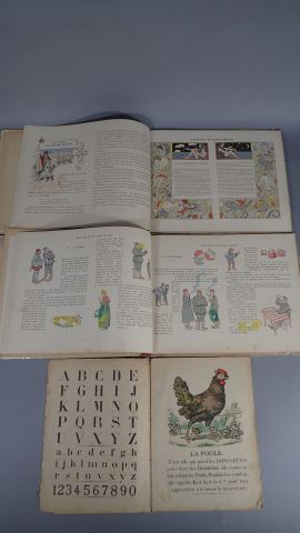 Ensemble de 5 livres illustrés, XXème siècle...