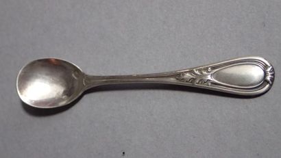 Pelle à sel en argent, modèle baguette à...