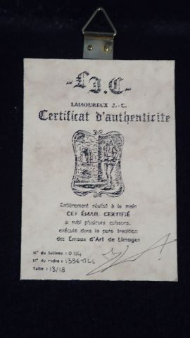 J. C LAMOUREUX - Emaux d'art de Limoges....