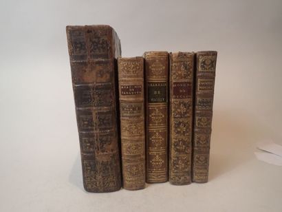 Lot de 5 livres reliés comprenant : WAILLY....
