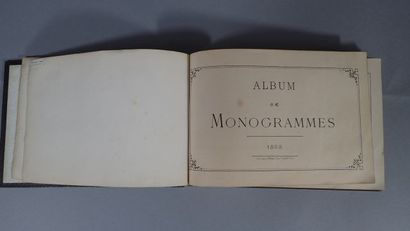 Album de Monogrammes, 1869, in-8 oblong,...
