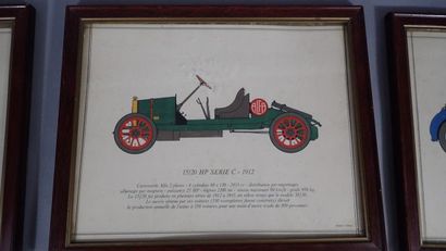 ALFA ROMEO. Ensemble de 7 lithographies en...