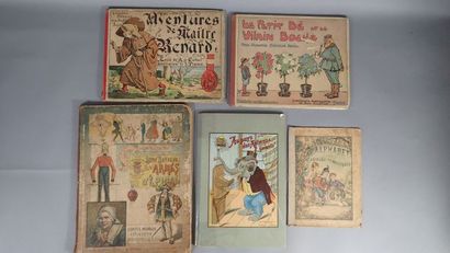 Ensemble de 5 livres illustrés, XXème siècle...