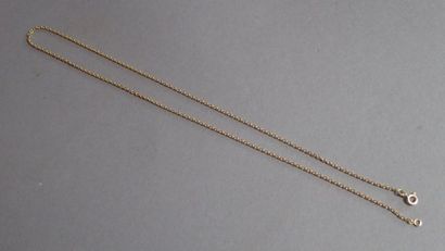 Chaine en or 18 K, maille forçat (longueur...