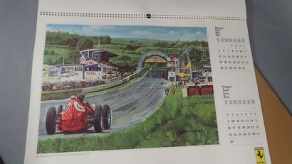 FERRARI. Calendrier publicitaire de l'année...