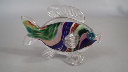 René COURSON (1940-2012), Poisson en verre...
