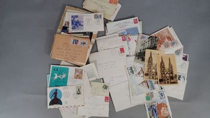 PHILATELIE : Lettre 1er jour, SOISSONS, timbres...