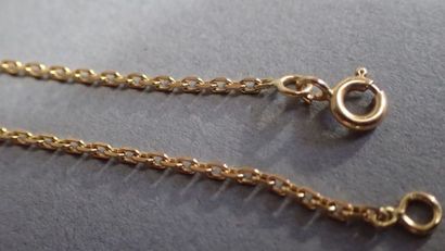 Chaine en or 18 K, maille forçat (longueur...