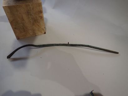 Grand sujet en bronze à patine de fouille...