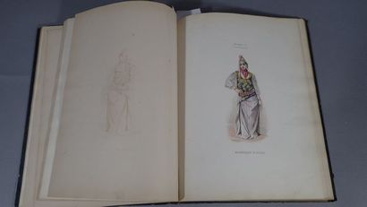 Album de costumes, in-4 (33x26 cm), titré...
