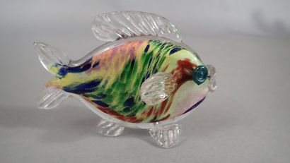René COURSON (1940-2012), Poisson en verre...