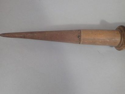 Pied pour miroir aux alouettes en bois avec...