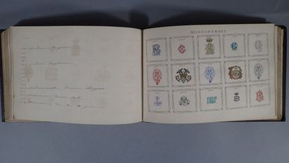 Album de Monogrammes, 1869, in-8 oblong,...