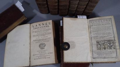 Ensemble de 10 volumes religieux, in 12 :...