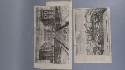 Ensemble de gravures XVIII - XIXème siècle...