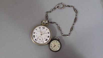 Ensemble comprenant : Une montre de gousset...