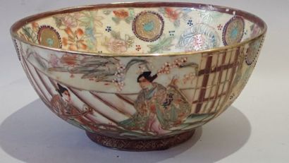 Coupe en porcelaine de Satsuma à décor de...