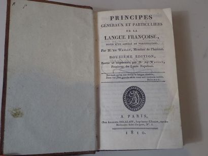 Lot de 5 livres reliés comprenant : WAILLY....