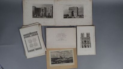 Bel ensemble de gravures début XIXème siècle...