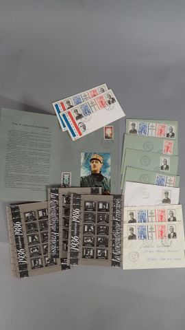 PHILATELIE : Lettre 1er jour, SOISSONS, timbres...