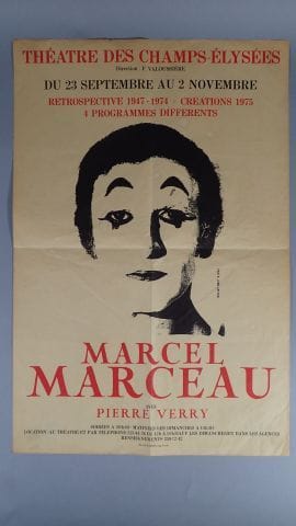 Marcel MARCEAU avec Pierre Verry, affiche...