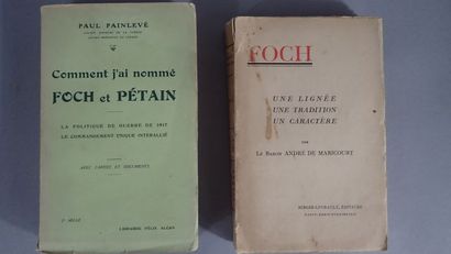 Ensemble de deux livres sur le maréchal Foch:...