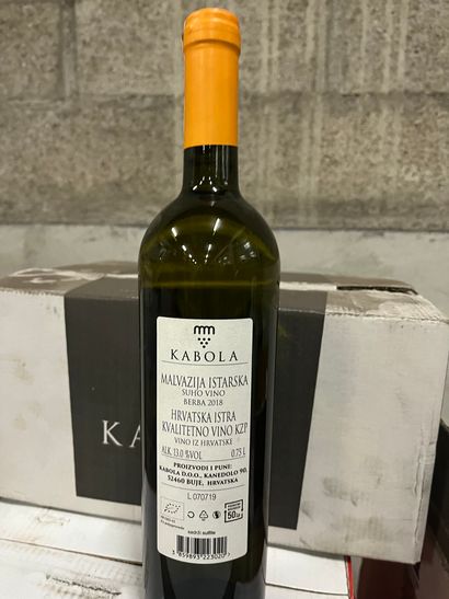 12 bouteilles ISTRIE KABOLA 2018 CROATIE...