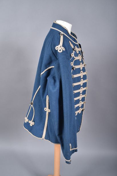 Dolman 1874 troupe de hussard en drap bleu...
