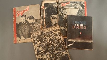 7 numéros de la revue de propagande allemande...